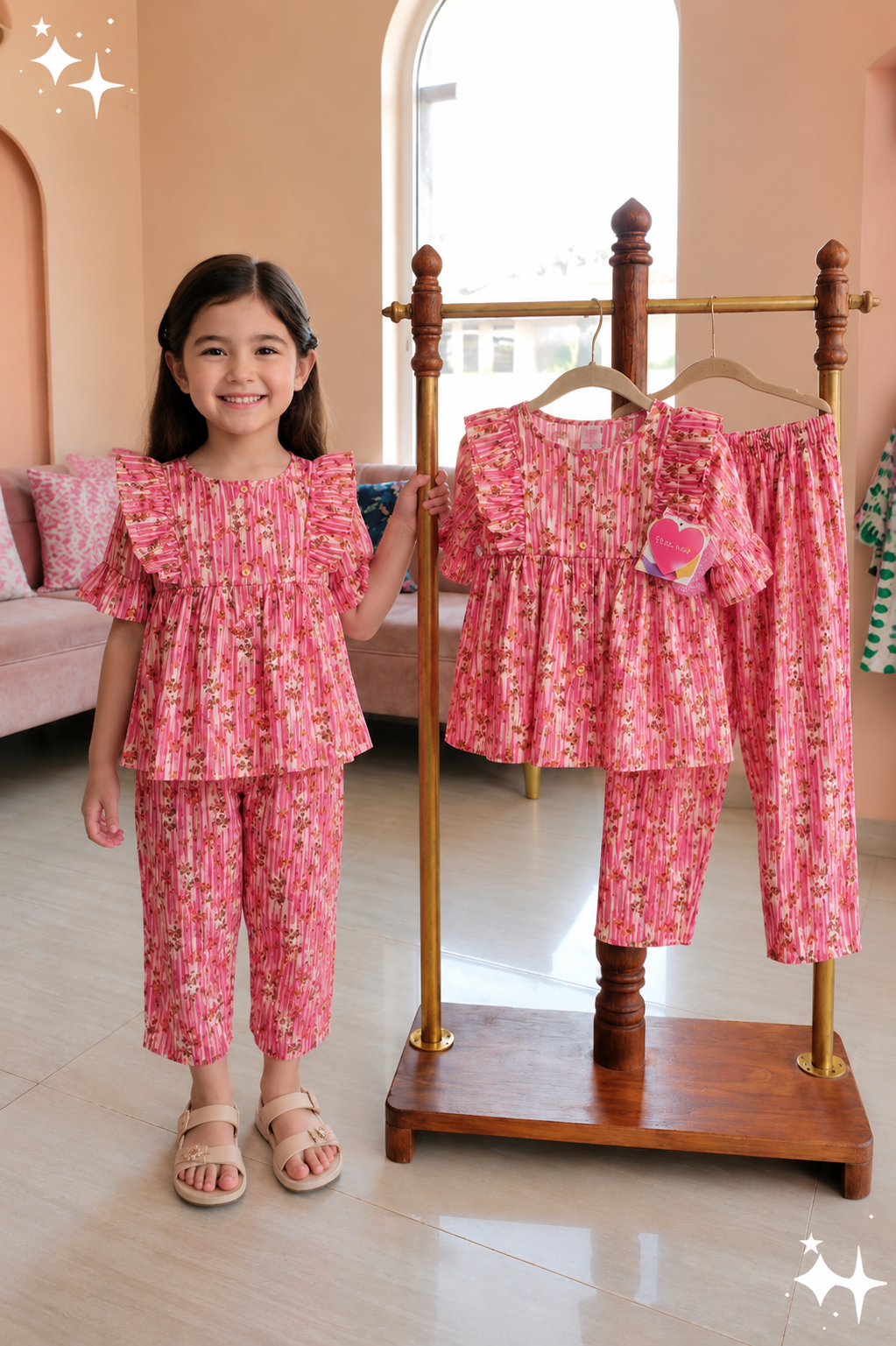 1 years to 8 years Frock +Flazu set