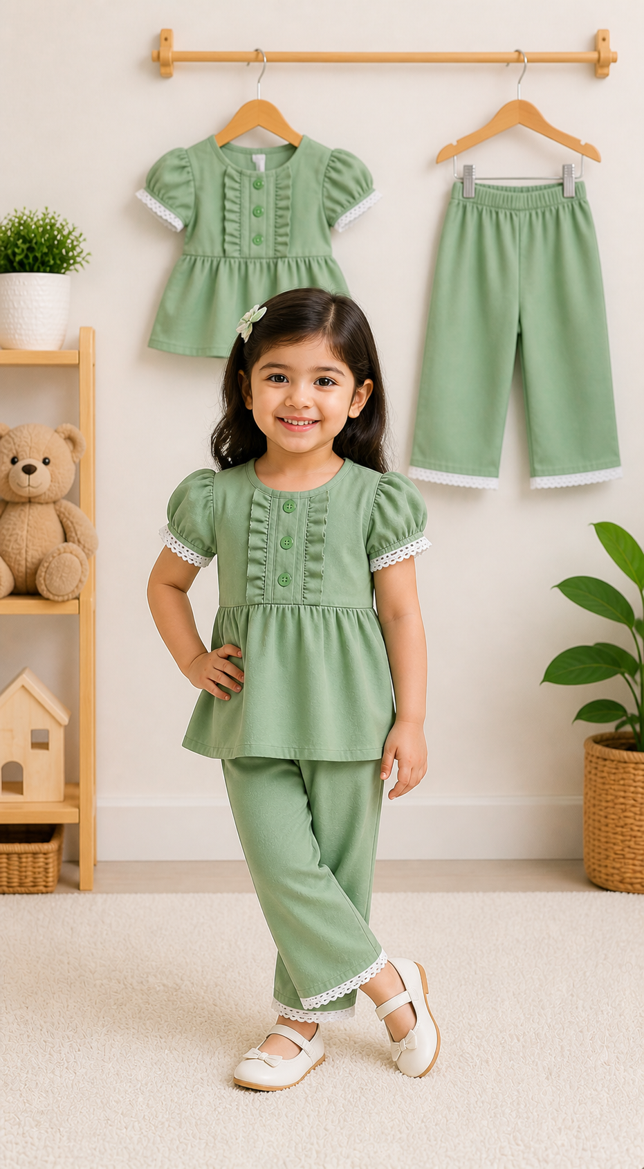 1 years to 8 years Frock +Flazu set