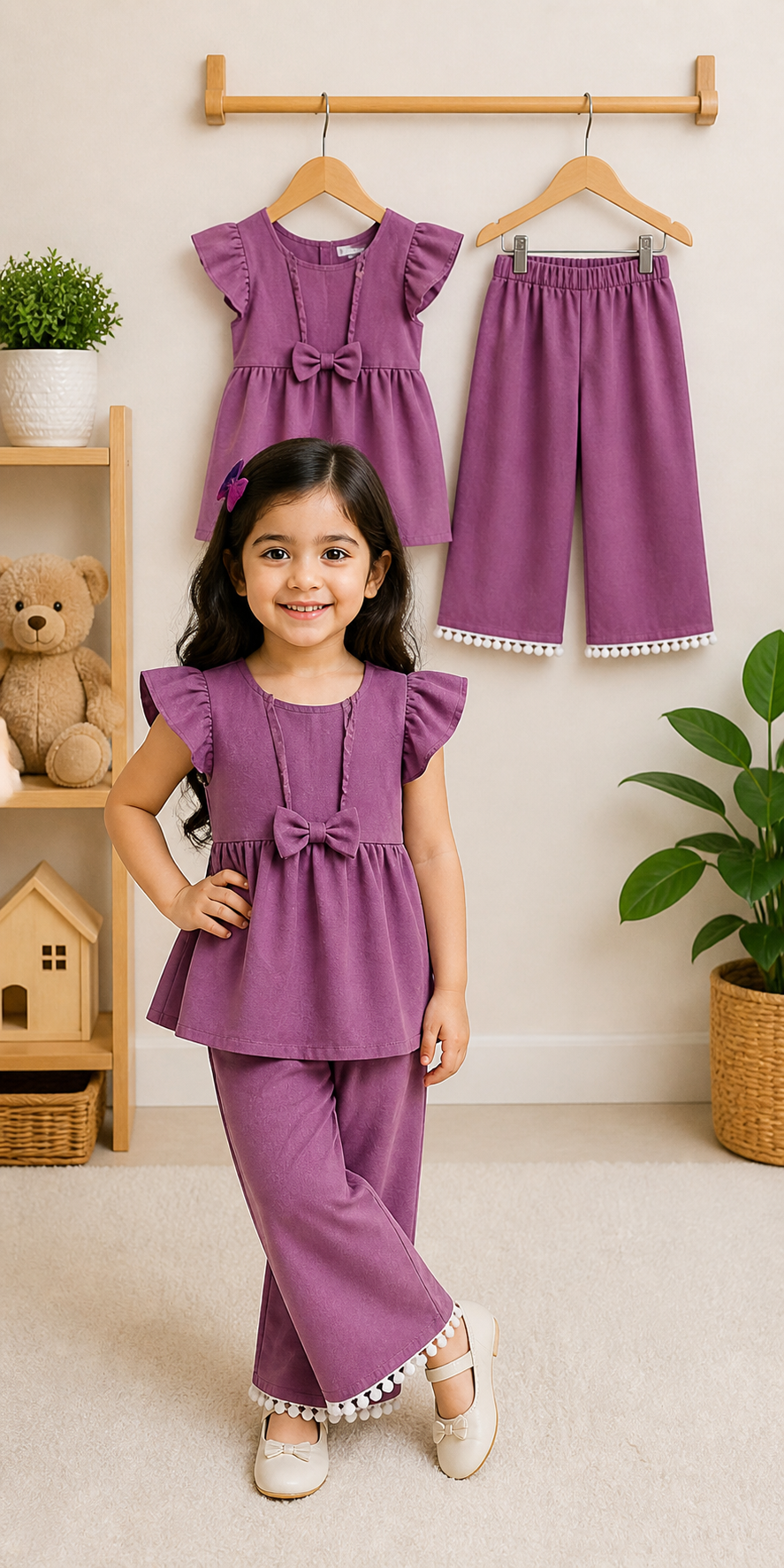 1 years to 8 years Frock +Flazu set