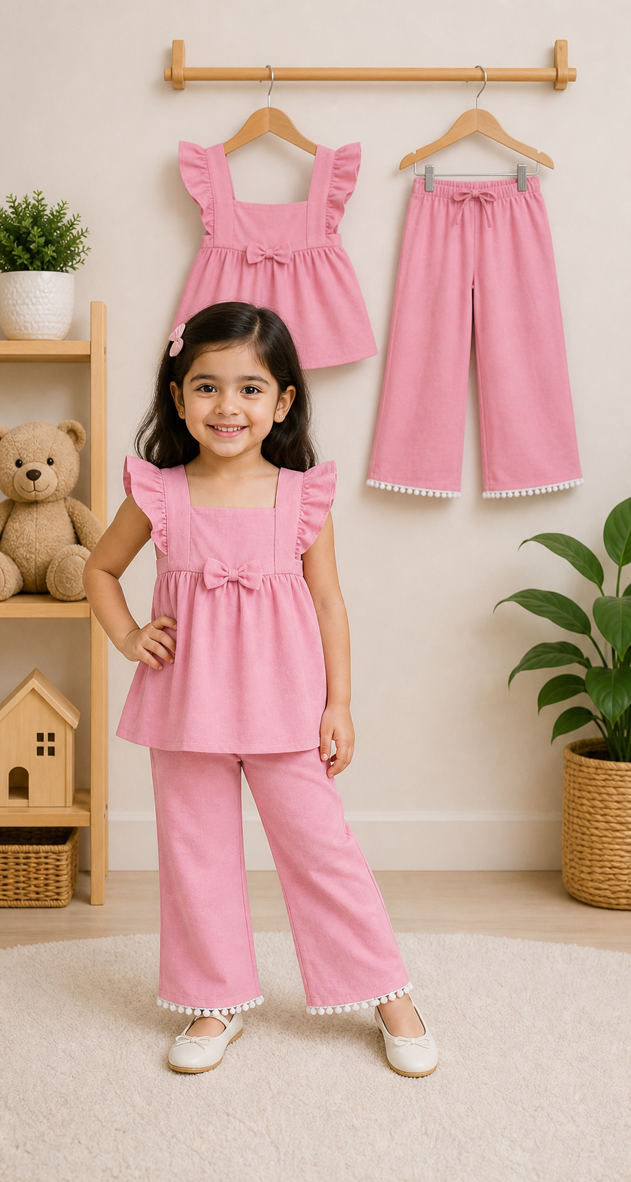 1 years to 8 years Frock +Flazu set