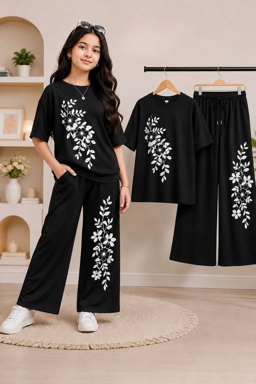 Girls T-Shart + plazu set ৬ থেকে ১৮ বছর পর্যন্ত হবে