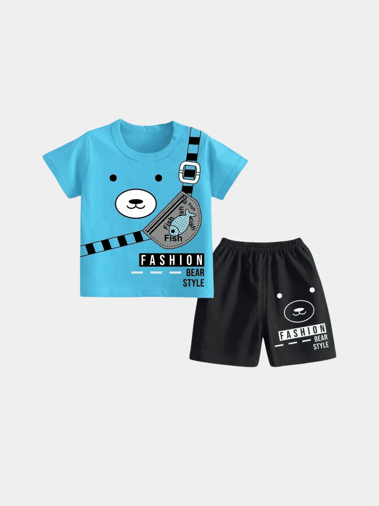 Boys Bunny Adventure T-shirt And Shorts Set