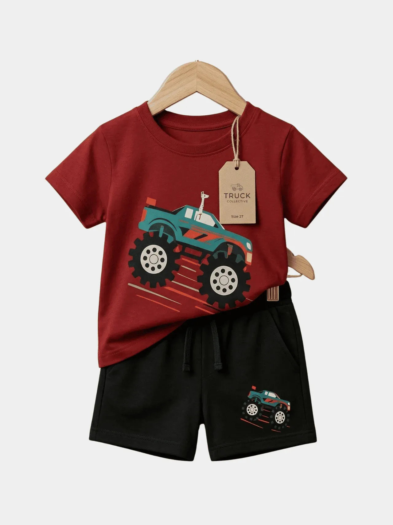 Boys Cars T-shirt And Shorts Set