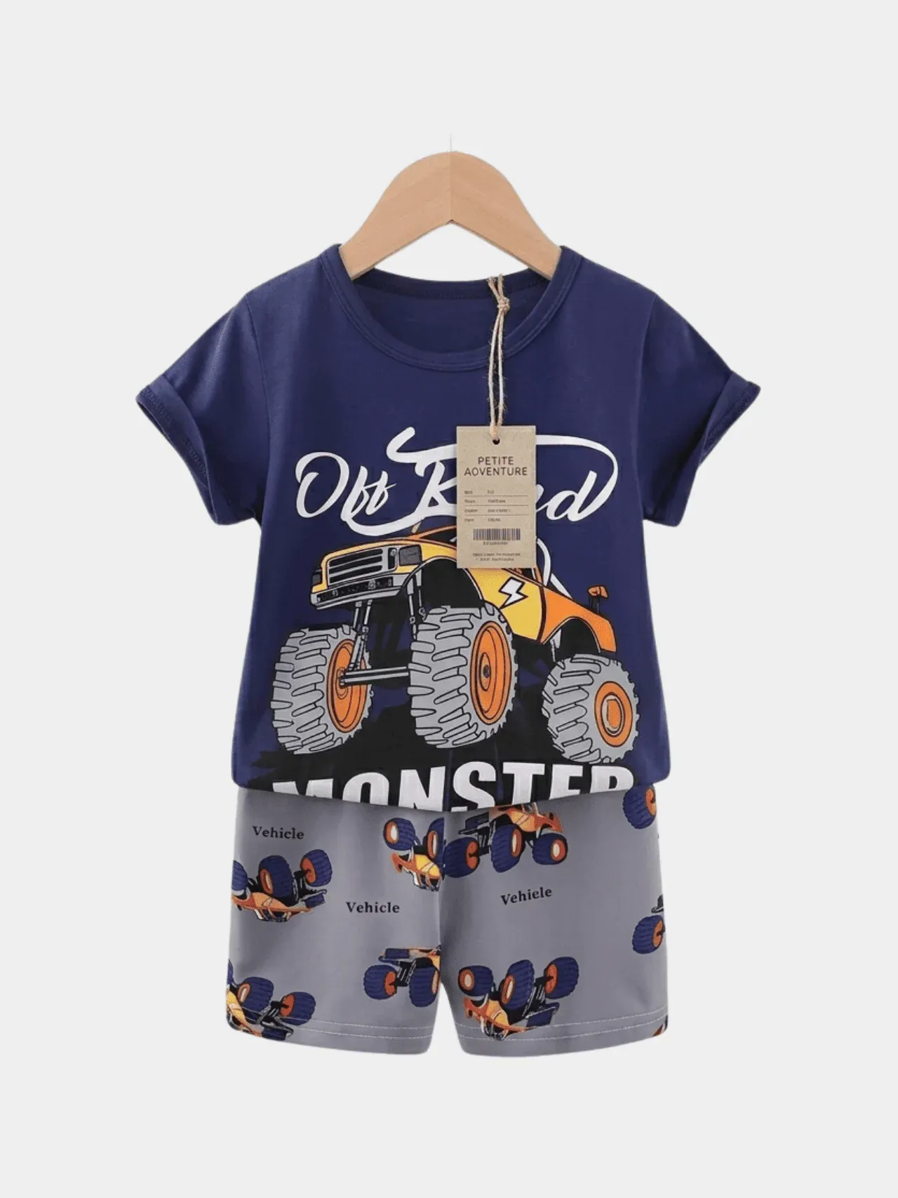 Boys Jeep Cars T-shirt And Shorts Set