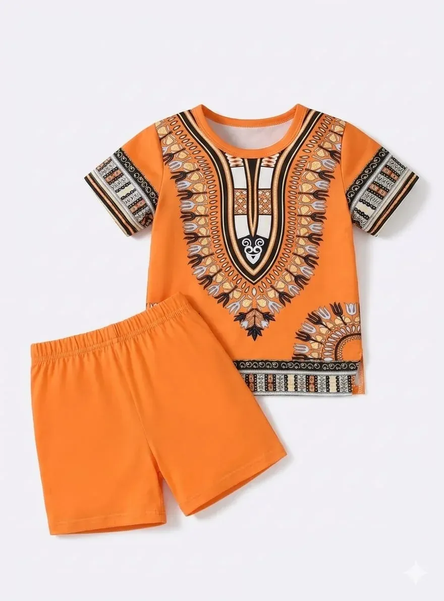 Boys Peek-a-Boo Teddy Bear T-shirt And Shorts Set