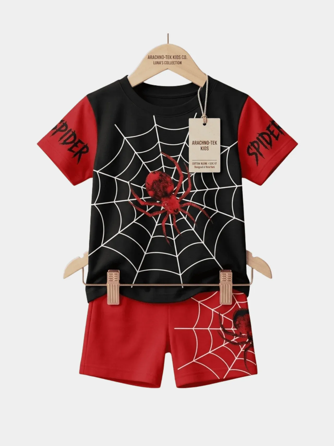 Boys Spider Man T-shirt And Shorts Set
