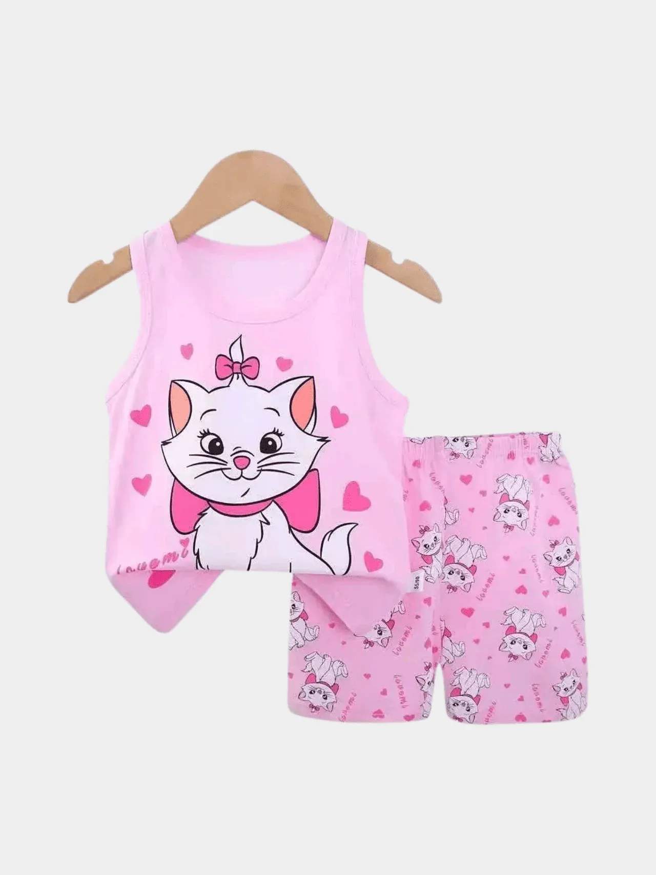 Girls Blue Floral T-shirt And Shorts Set