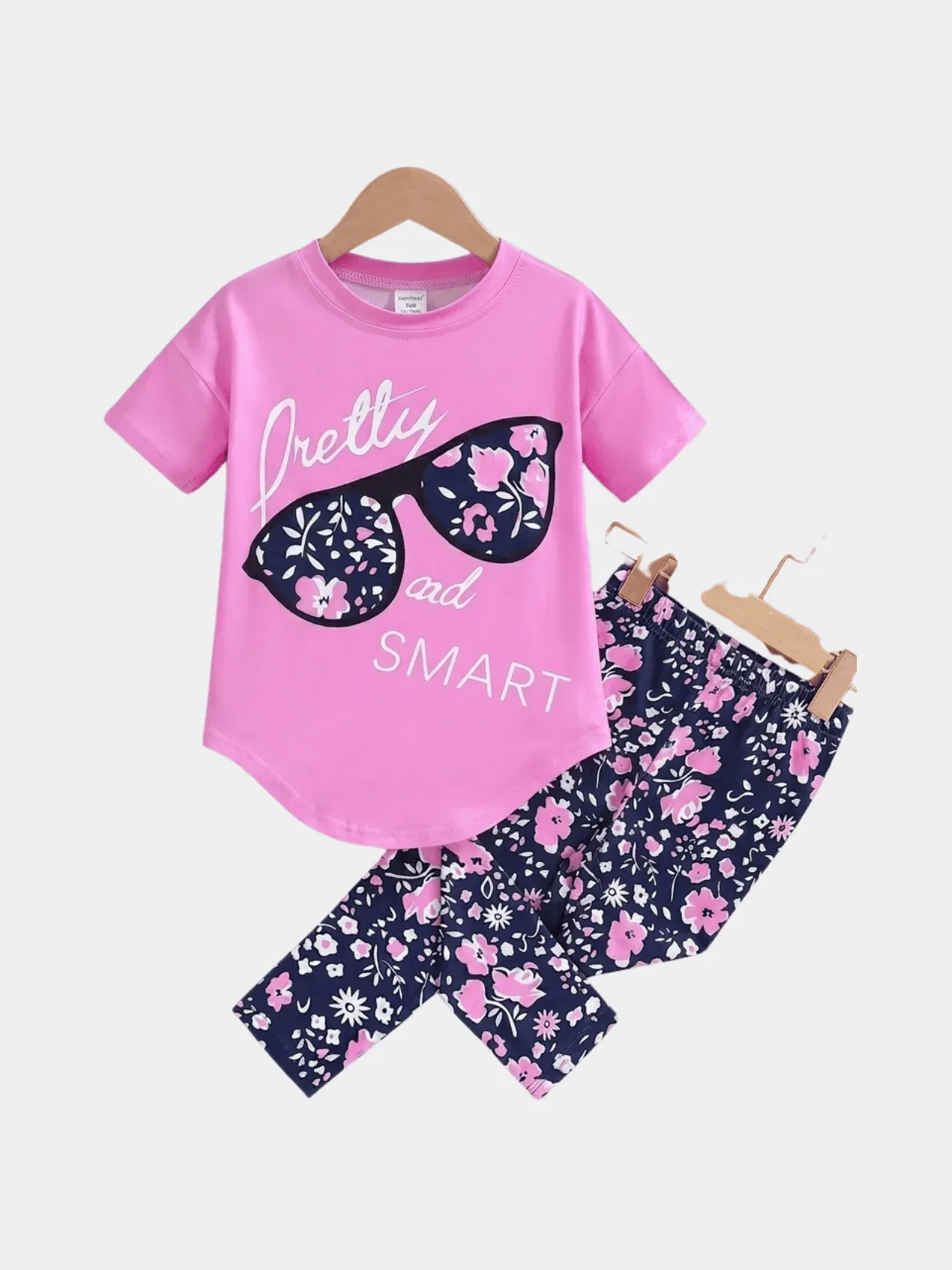 Girls Cat T-shirt And Long Pant Set (6-12yrs)