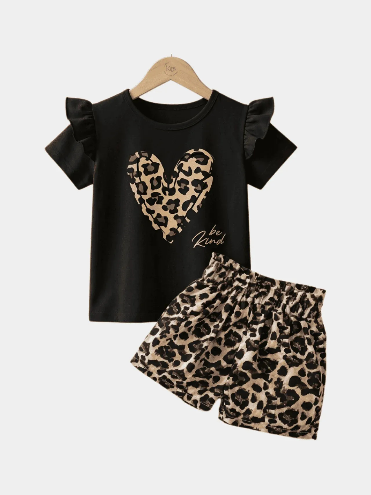 Girls Lovely Butterfly T-shirt And Shorts Set
