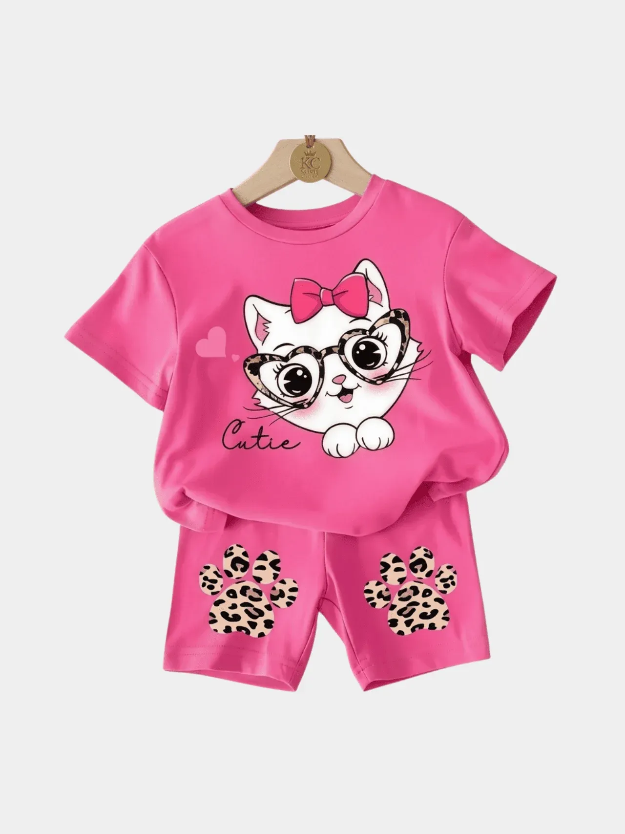 Girls Rabbit T-shirt And Shorts Set
