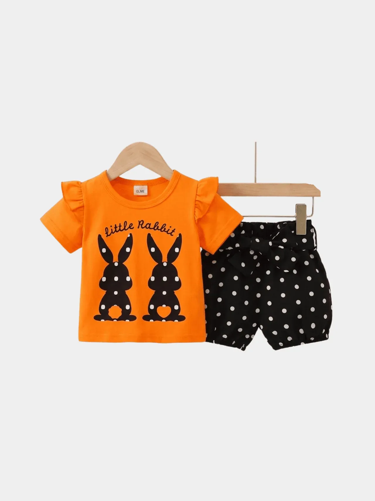 Girls Rabbit T-shirt And Shorts Set
